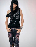 Pearl Necklace Print Top image 8