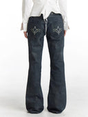 Gemstone Pattern Printed Bell-Bottoms image 2