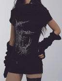 Cable Knit Set with Detachable Sleeve image 4