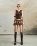 V-Neck Buckle-Detail Tank Top image 9