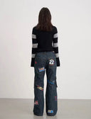 Stamp Denim Trousers image 7
