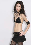 Studded Edge Halter Bra Top image 6