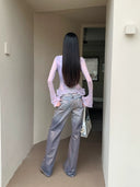 Fishbone Print Lace Top image 5