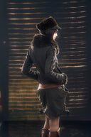 Embroidered Fur-trimmed Suit Set image 8