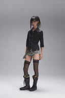 Printed Open-back Shirt image 4