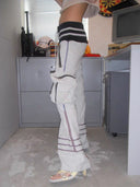 Light Grey Robot Sweatpants image 9
