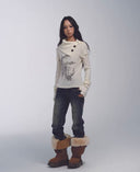 Cable Knit Set with Detachable Sleeve image 10