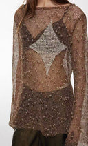 Open-Knit Starry Sweatshirt image 12
