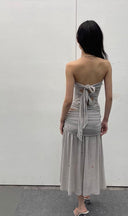 Rhinestone Knitted Halter Set image 13