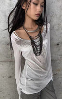 V-Back Winged Shirt image 8