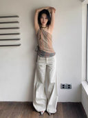 Convertible Draped Plaid image 2