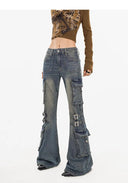 Cargo Flare Jeans image 7
