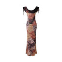 Mermaid Oil Painting Dress image 4