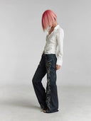 Gemstone Pattern Printed Bell-Bottoms image 4