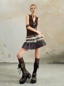 V-Neck Buckle-Detail Tank Top image 0