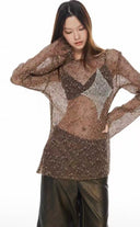 Open-Knit Starry Sweatshirt image 11