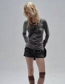 Punk Print Slub Tee image 7