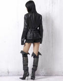 Dual-Belted Moto Jacket image 8