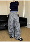 Curved-Hem Relaxed Pants image 9