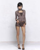 Mock Two-Piece Neckline Top image 5