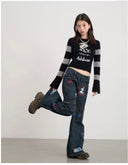 Stamp Denim Trousers image 6