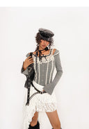 White Hollowed-out Cake Skirt image 4