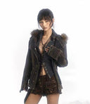 Corset-Back Jean Jacket image 0