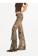 Snake Pattern Denim Pants image 11