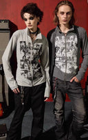 Pistol Rock Band Print Zip Hoodie image 10