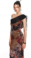 Mermaid Oil Painting Dress image 11