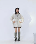 Abstract Face Mask Striped Shirt image 6