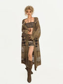 Hooded Knit Lace-Up Cardigan image 5