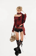 Spray-painted Pattern Sweater image 7