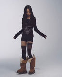 Cable Knit Set with Detachable Sleeve image 11