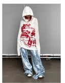 Bloodstained Print Hoodie image 8