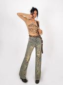 Cross-print Jeans image 3