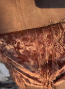 Velvet Faux Leather Pencil Skirt image 12