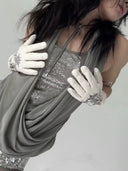 Drape Sequin Top