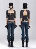 Ring Buckle Top