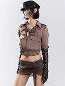 Bronze Satin Jacket