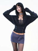 Corset Knit Hoodie