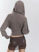 Corset Knit Hoodie