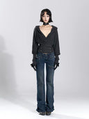 Corset Knit Hoodie