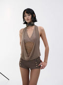Wrap Veil Top