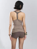 Beaded Drape Halter