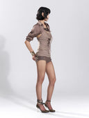 Beaded Drape Halter