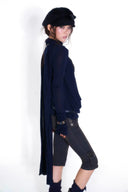 Knit Cross Denim Shorts