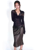 Rivet Lace Skirt