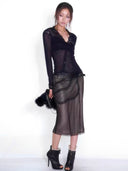 Rivet Lace Skirt