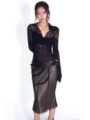Button Drape Top